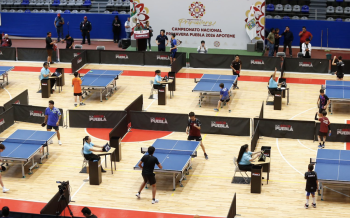 340 competidores de 21 Estados de la República en Campeonato Nacional de Tenis de mesa